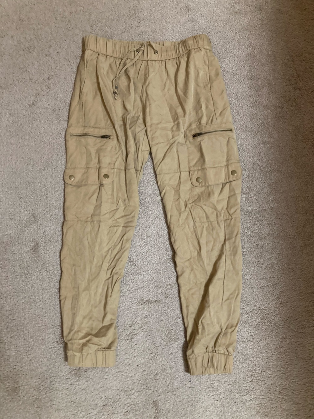 Banana Republic Khaki Cargo Jogger Pants Never Worn